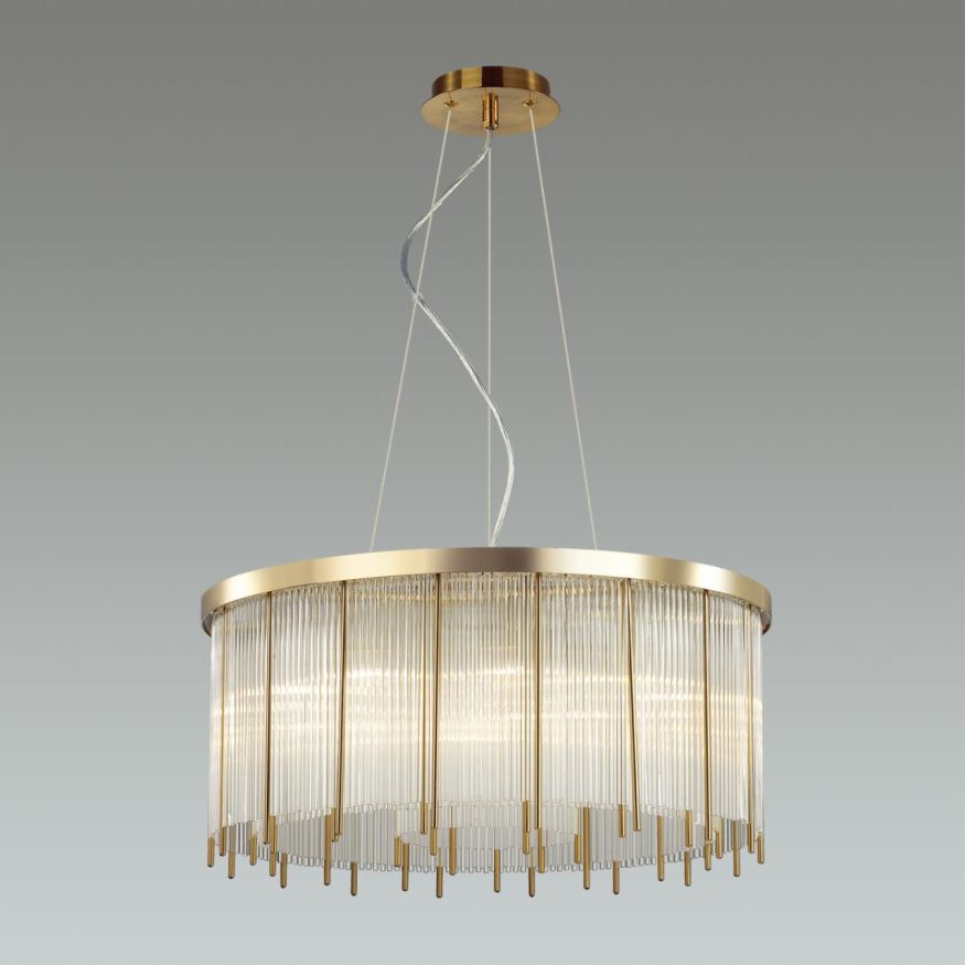 Люстра ODEON LIGHT 4788/10 YORK золото/металл/стекло