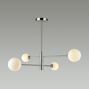Люстра на штанге LUMION 5225/4C ESTELLE хром, белый