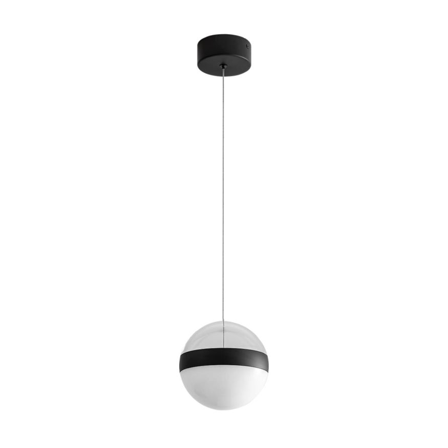 Подвес ODEON LIGHT 5075/12L RONI черный/прозрачн./молочный