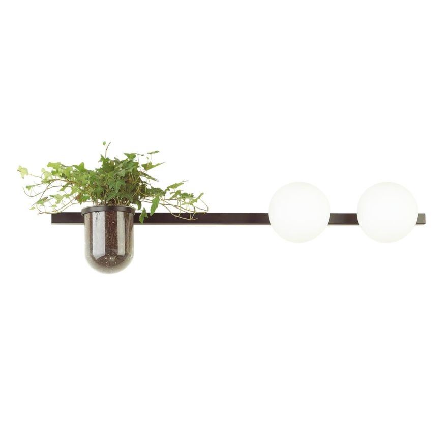 Настенный светильник ODEON LIGHT 4681/2W FLOWER черный/белый