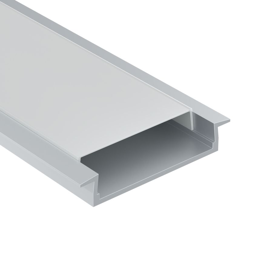 Профиль Led Strip ALM003S-2M MAYTONI Встраиваемый с накладным фланцем профиль Серебро
