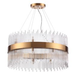 Люстра ODEON LIGHT 4722/18 FOCCO бронзовый/стекло/прозрачный