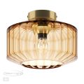 Светильник потолочный ODEON LIGHT 4747/1C BINGA янтарный/бронзовый