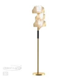 Торшер ODEON LIGHT EXCLUSIVE 4870/3F VENTAGLIO золотой/чёрный