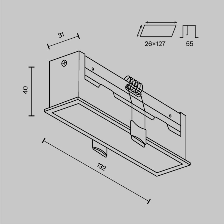 Встраиваемый светильник Technical DL066-12W3-6K-W MAYTONI Basis Белый