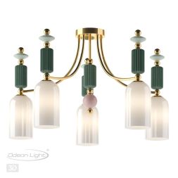 Люстра потолочная ODEON LIGHT EXCLUSIVE 4861/5C CANDY золото/разноцветный