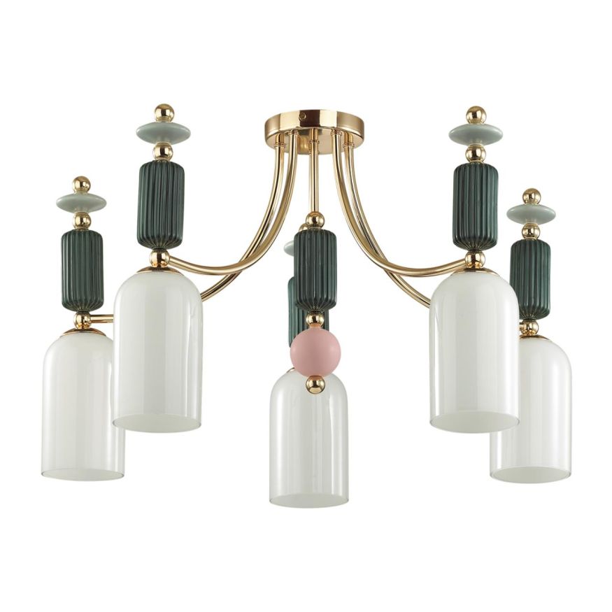 Люстра потолочная ODEON LIGHT EXCLUSIVE 4861/5C CANDY золото/разноцветный