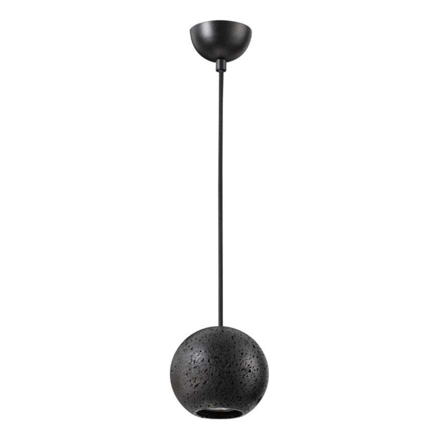 Подвесной светильник ODEON LIGHT 6626/1L TRAVERTINO черный/травертин