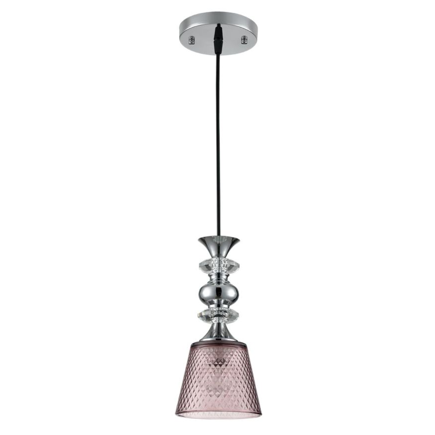 Светильник подвесной LUMION 8048/1А MANOLA хром, розовый