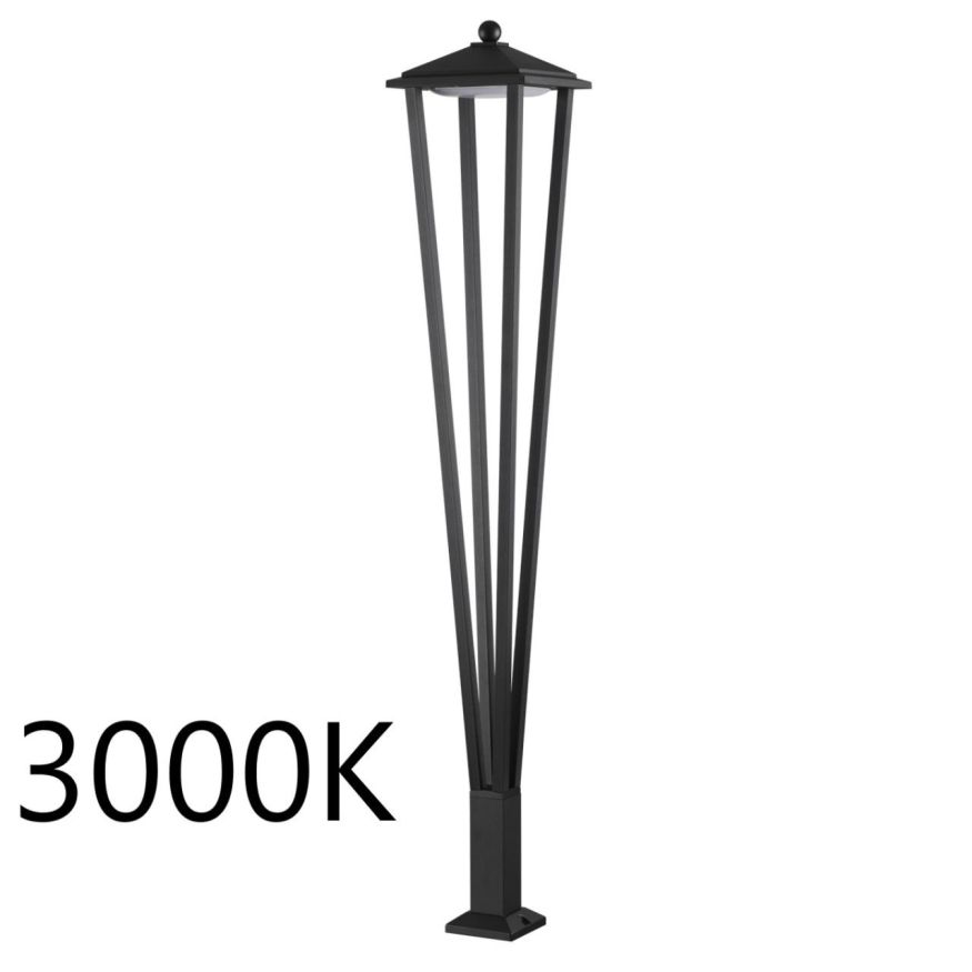 Уличный светильник ODEON LIGHT 6655/12GA3 BEARITZ черный