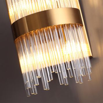 Бра ODEON LIGHT 4722/4W FOCCO бронзовый/стекло/прозрачный