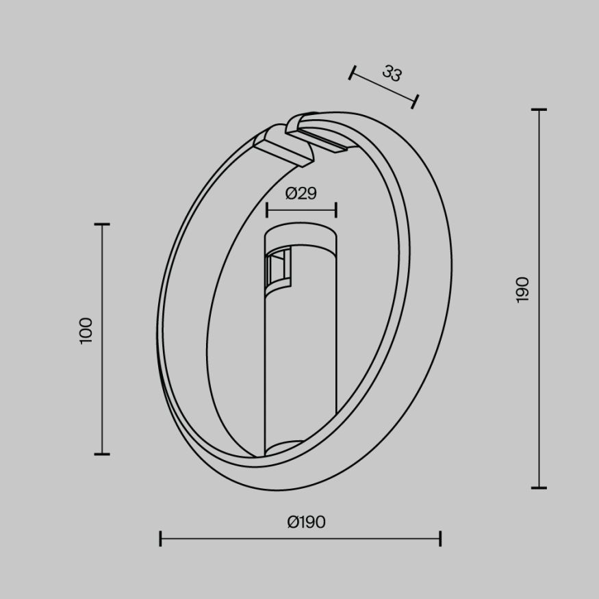 Трековый светильник Technical TR230-1-10W3K-B MAYTONI Zero Черный