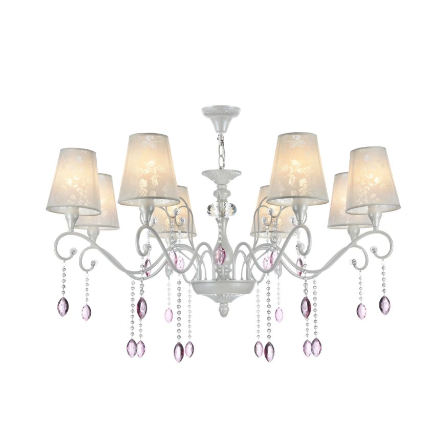 Люстра Freya FR2306-PL-08-W Freya Adelaide Жемчужный белый