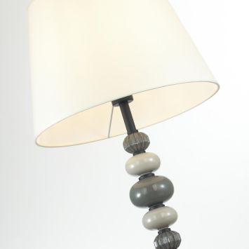 Торшер ODEON LIGHT EXCLUSIVE 4896/1F Sochi черный матовый/светло-серый/серый/молочный