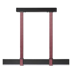 Подвесной светильник ODEON LIGHT 6629/25L VINCENT металл/экокожа/черный/бордовый