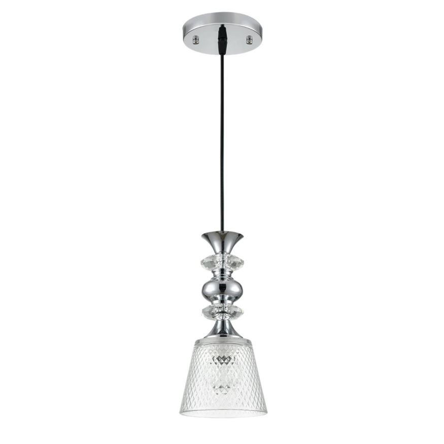 Светильник подвесной LUMION 8049/1А MANOLA хром, прозрачный