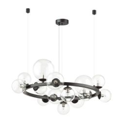 Люстра ODEON LIGHT 4818/14 TOVI черный/прозрачный