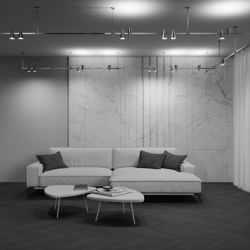 Трековый светильник Technical TR146-1-5W3K-PT MAYTONI Keila Платина