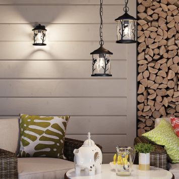 Ландшафтный подвес ODEON LIGHT 4963/1 CUITA черный/стекло