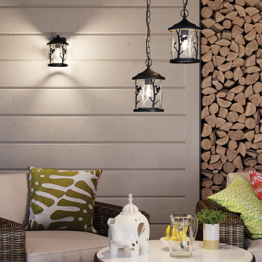 Ландшафтный подвес ODEON LIGHT 4963/1 CUITA черный/стекло