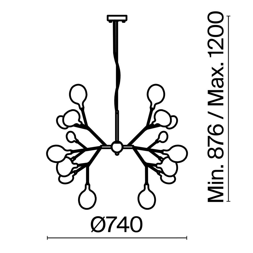 Подвесной светильник Freya FR5049PL-27G Freya Florencia Золото