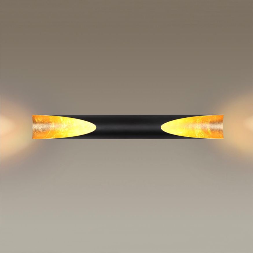 Настенный светильник ODEON LIGHT 6671/16WL WHITNEY черный/золотое фольгирование