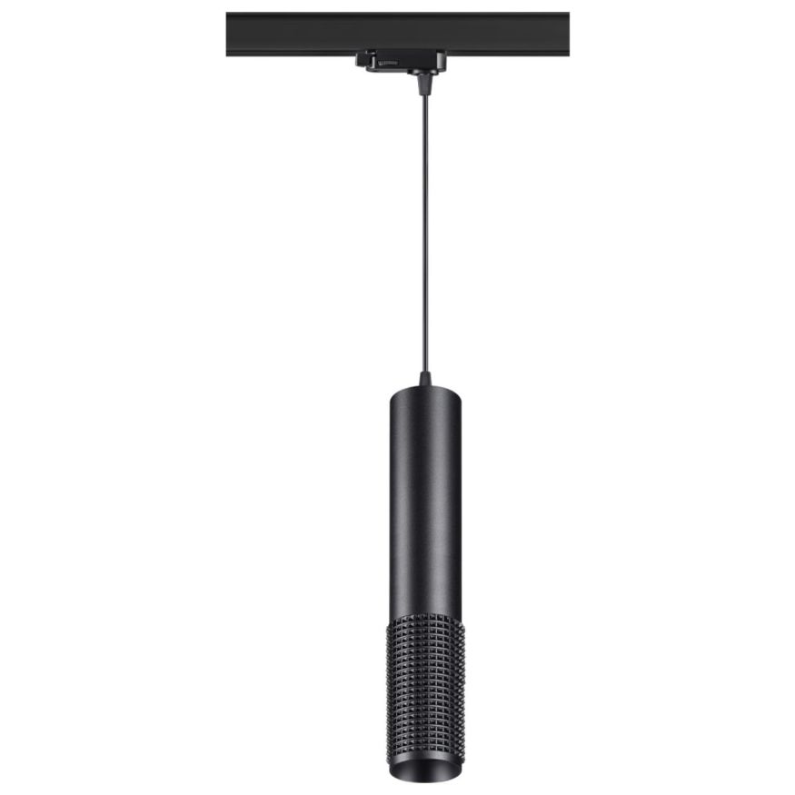 Трехфазный трековый светодиодный cветильник, провод 1м NOVOTECH 358504 MAIS LED черный