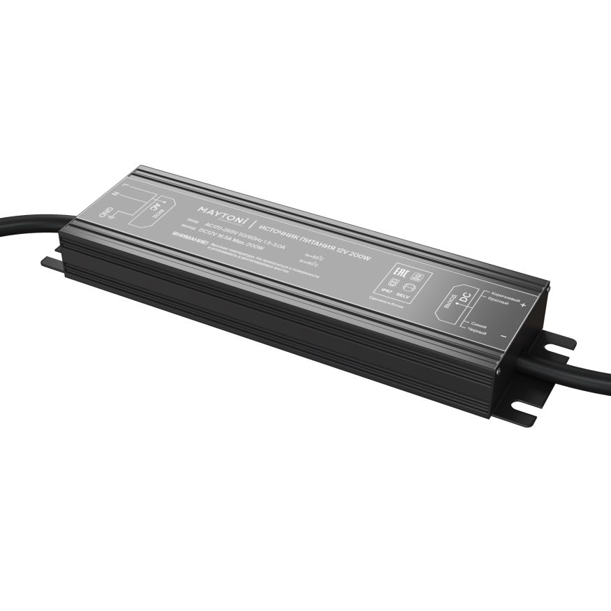 Источник напряжения Led Strip 020208 MAYTONI Блоки питания 12В Черный