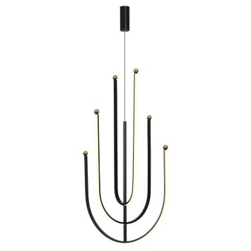 Подвесной светильник ODEON LIGHT 6633/70L MEMFI металл/черный