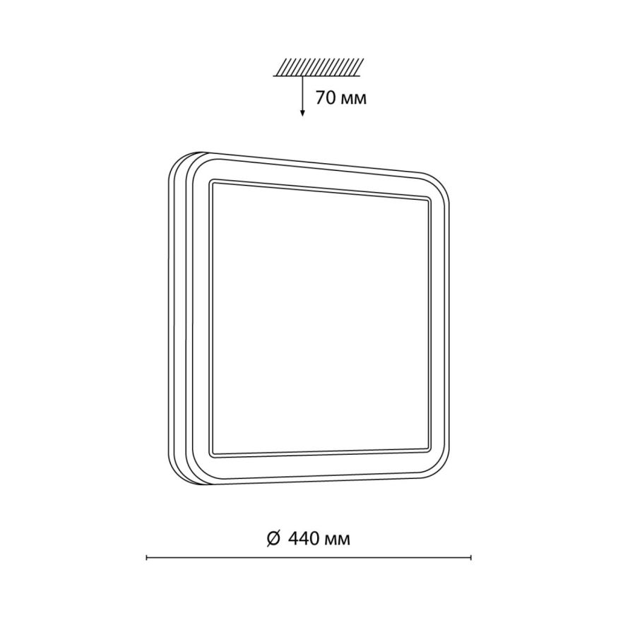 Настенно-потолочный светильник SONEX 7621/DL AKUNA белый/черный/медный