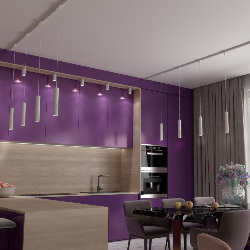 Трехфазный трековый светодиодный cветильник, провод 1м NOVOTECH 358505 MAIS LED белый