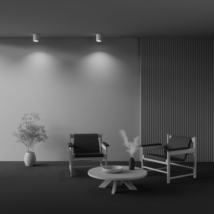 Потолочный светильник Technical C001CW-01W MAYTONI Conik gyps Белый