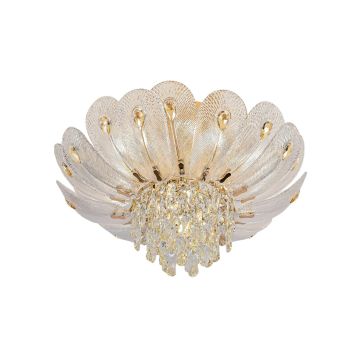 Люстра потолочная ODEON LIGHT 5048/7 PAROTI золото/прозрачный/янтарный