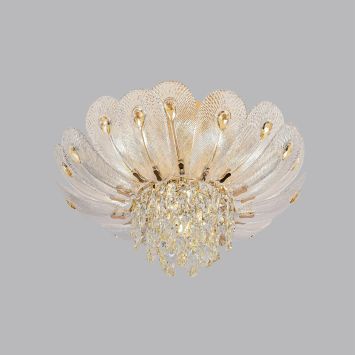 Люстра потолочная ODEON LIGHT 5048/7 PAROTI золото/прозрачный/янтарный