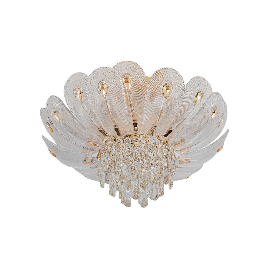 Люстра потолочная ODEON LIGHT 5048/7 PAROTI золото/прозрачный/янтарный