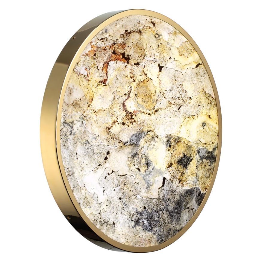 Настенно-потолочный светильник ODEON LIGHT 5079/50L BERGI золотой глянцевый/серо-бежевый