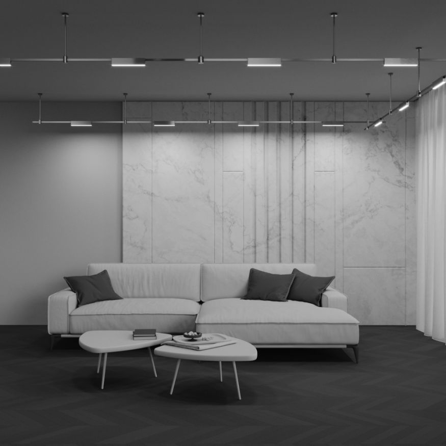 Трековый светильник Technical TR151-1-12W4K-PT MAYTONI Basis Платина