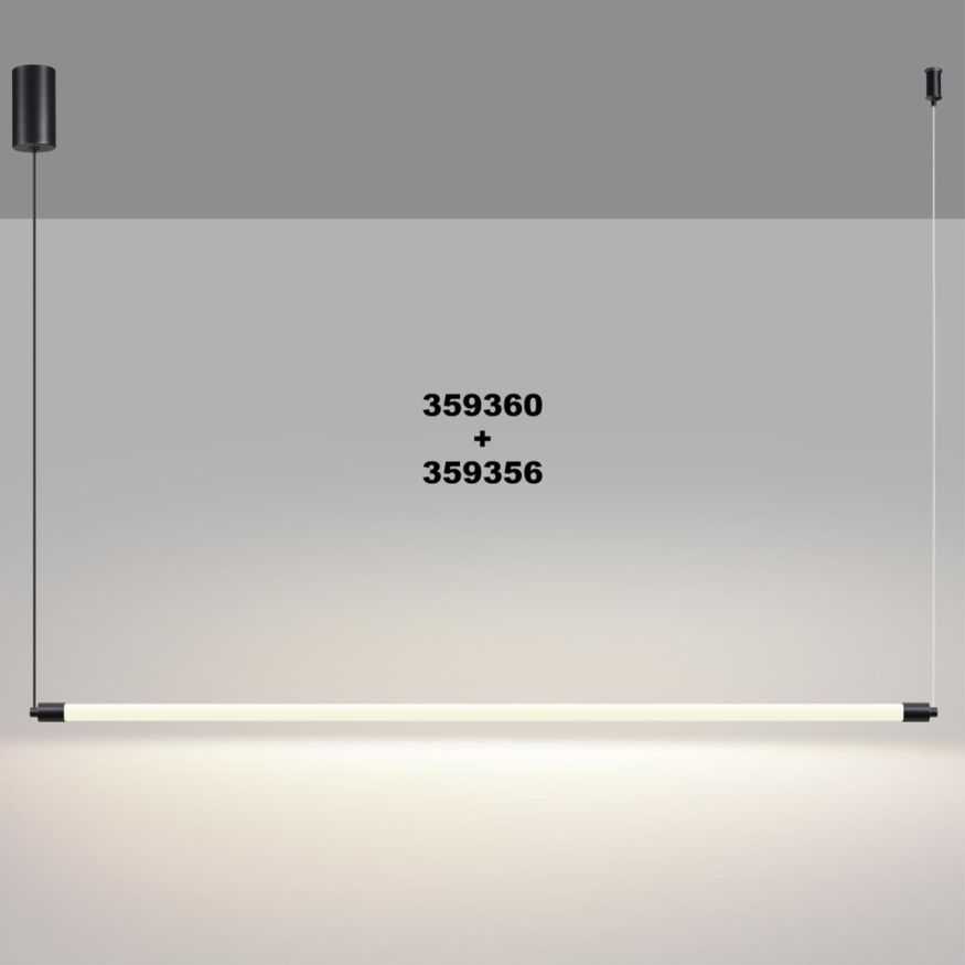 Светильник линейный светодиодный NOVOTECH 359356 VITZ черный