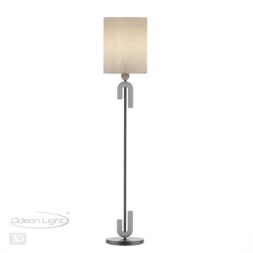 Торшер ODEON LIGHT EXCLUSIVE 5410/1F Bagel черный матовый/бежевый/серый/теплый беж
