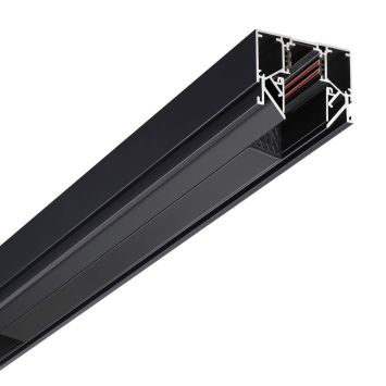 Шинопровод для монтажа в натяжной потолок (гарпунная система) длина 2м NOVOTECH 135242 FLUM черный