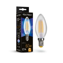 Лампочка Voltega 7207 Voltega Candle matt 6W Прозрачный