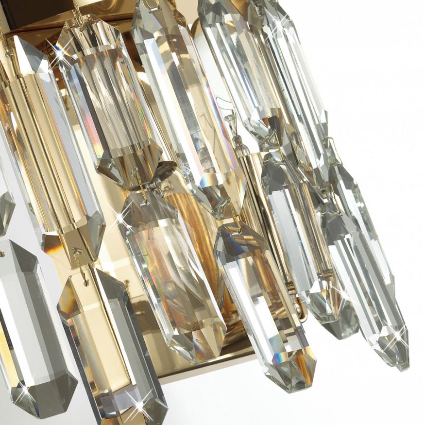 Люстра ODEON LIGHT 4986/12 DAKISA золотой/хрусталь