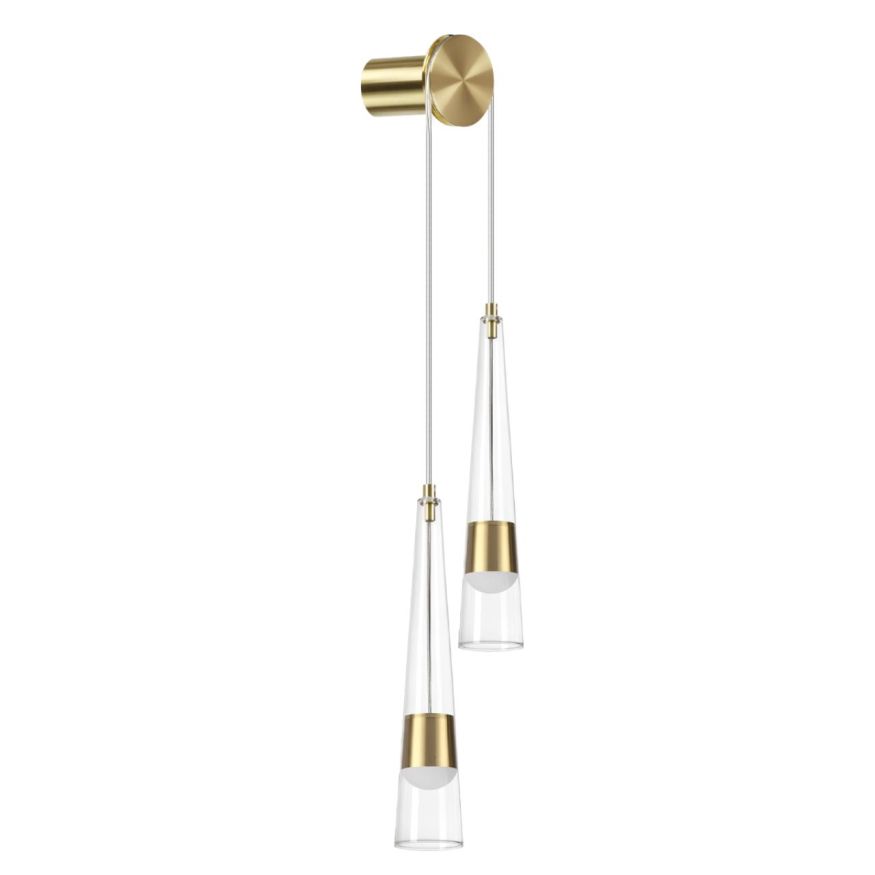 Бра ODEON LIGHT 5043/24WL LUMP глянц.золото/прозрачный