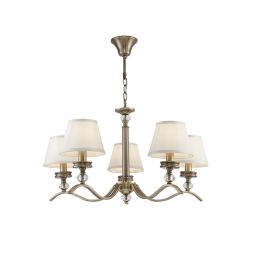 Люстра Freya FR2016PL-05BZ Freya Alessandra Бронза Антик