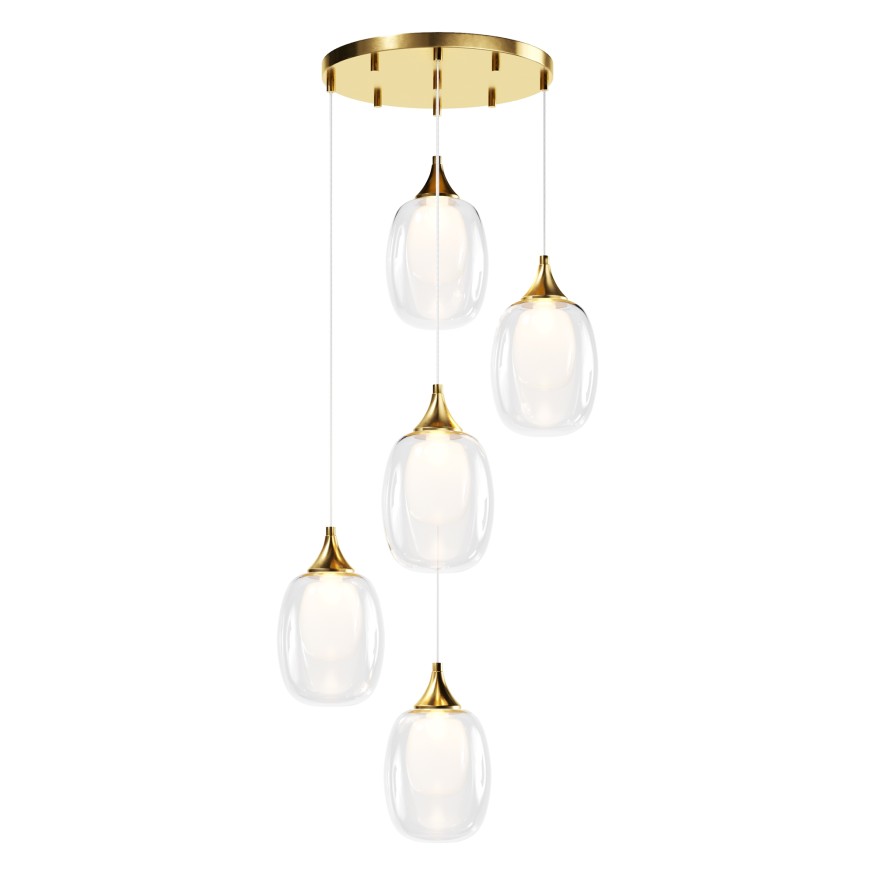 Подвесной светильник Maytoni MOD016PL-05BS Maytoni Aura Латунь