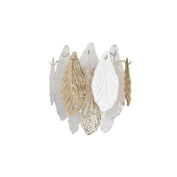 Бра ODEON LIGHT 5052/3W LACE золото/прозрачный/белый