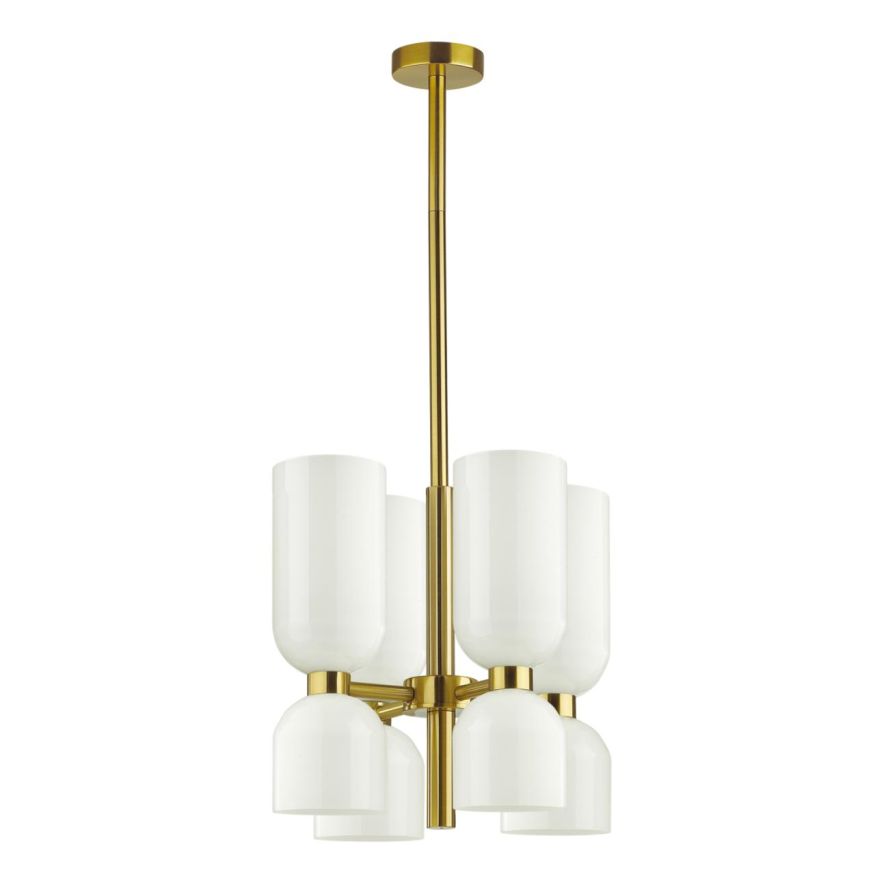 Люстра ODEON LIGHT 4798/8 ORINOCO бронзовый/белый
