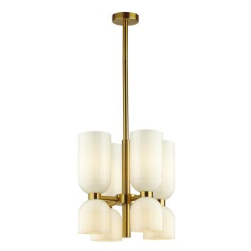 Люстра ODEON LIGHT 4798/8 ORINOCO бронзовый/белый