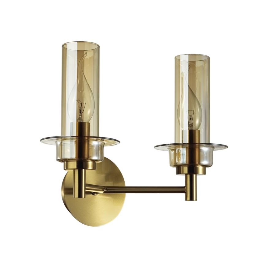 Бра LUMION 6554/2W MADONNA бронза, коньячный