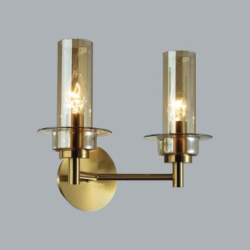 Бра LUMION 6554/2W MADONNA бронза, коньячный